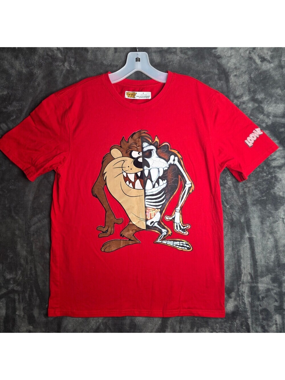 Looney Tunes Taz Manian Devil Red Shirt Sz L Official